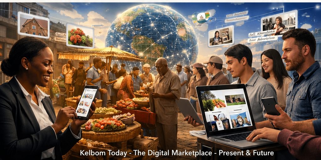 Kelbom today — the digital marketplace connecting the world